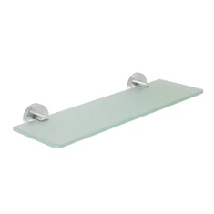 Frosted Glass Bathroom Shelf